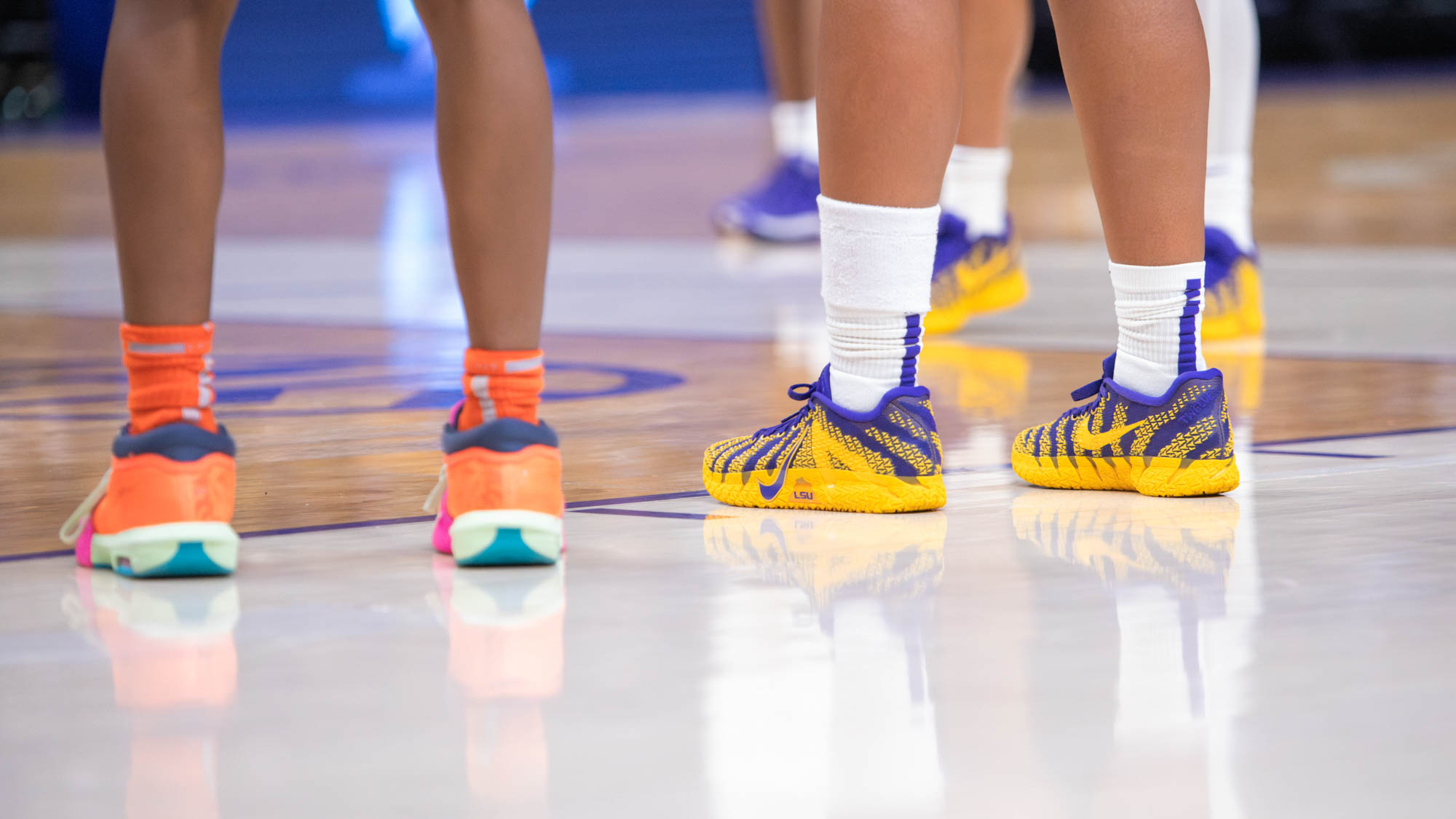See how LSU women's basketball players use shoes to express their personality