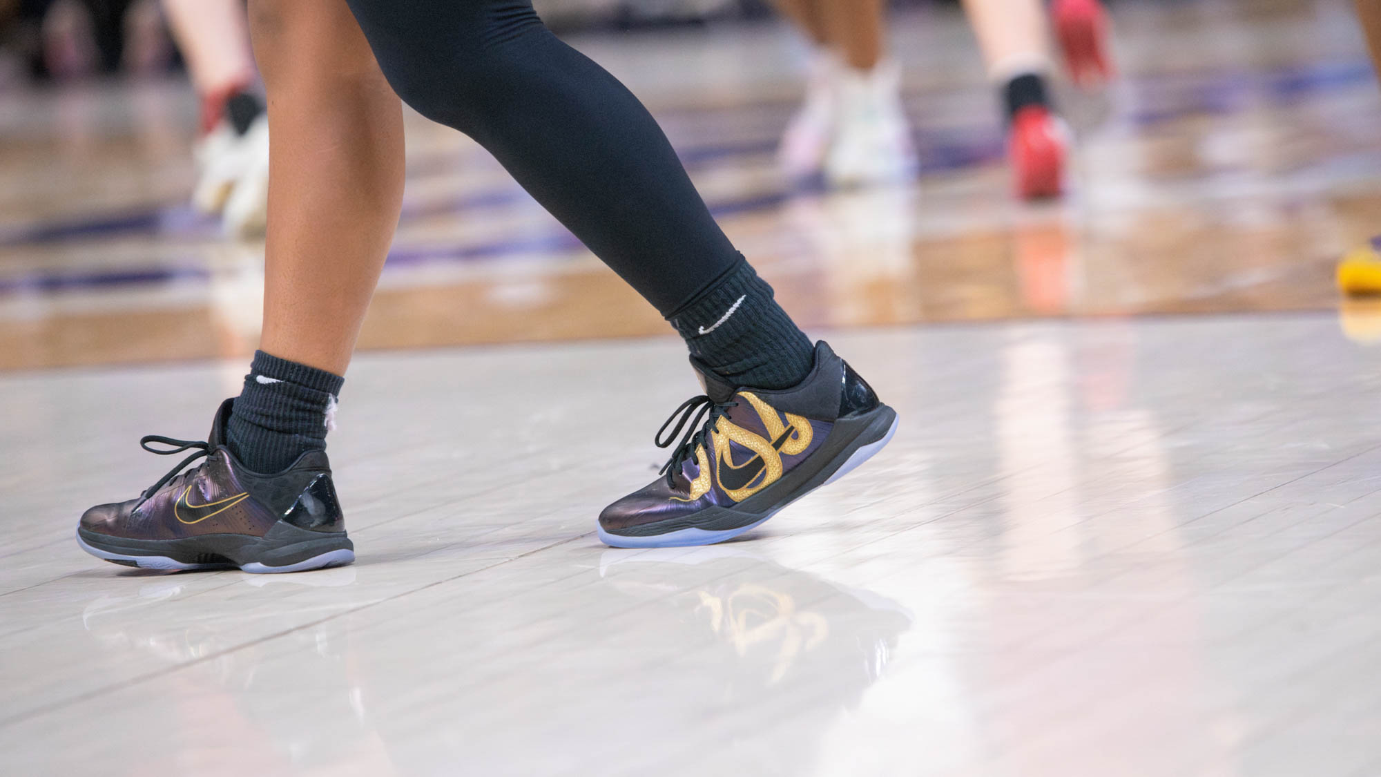 See how LSU women's basketball players use shoes to express their personality