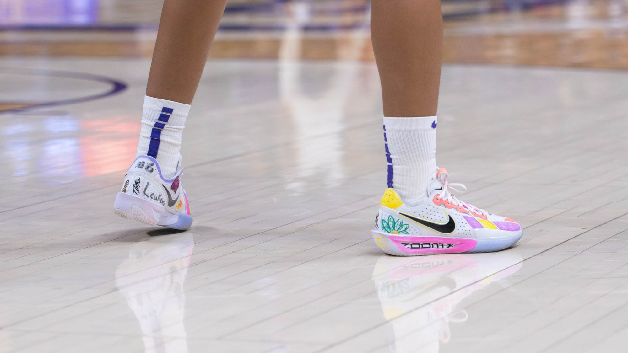 See how LSU women's basketball players use shoes to express their personality