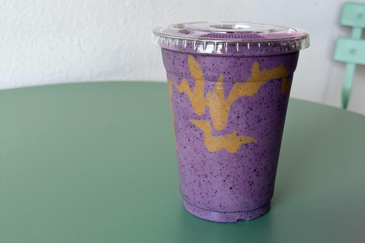 Peanut Butter and Jelly Time smoothie from Dr. FeelGood.