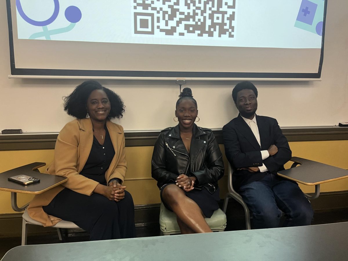 From left to right, Latoya T. Paul, Ifeyinwa F. Davis, and Ibrahim Nurem
