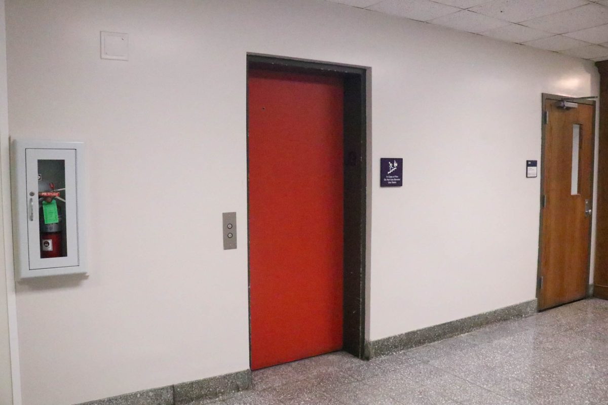 Elevator sits in Peabody Hall Tuesday, Feb. 24, 2026 on Dalrymple Drive in Baton Rouge, La.