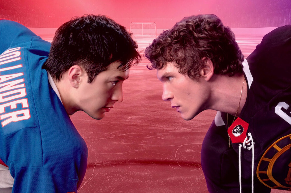 Promotional poster for "Heated Rivalry." 