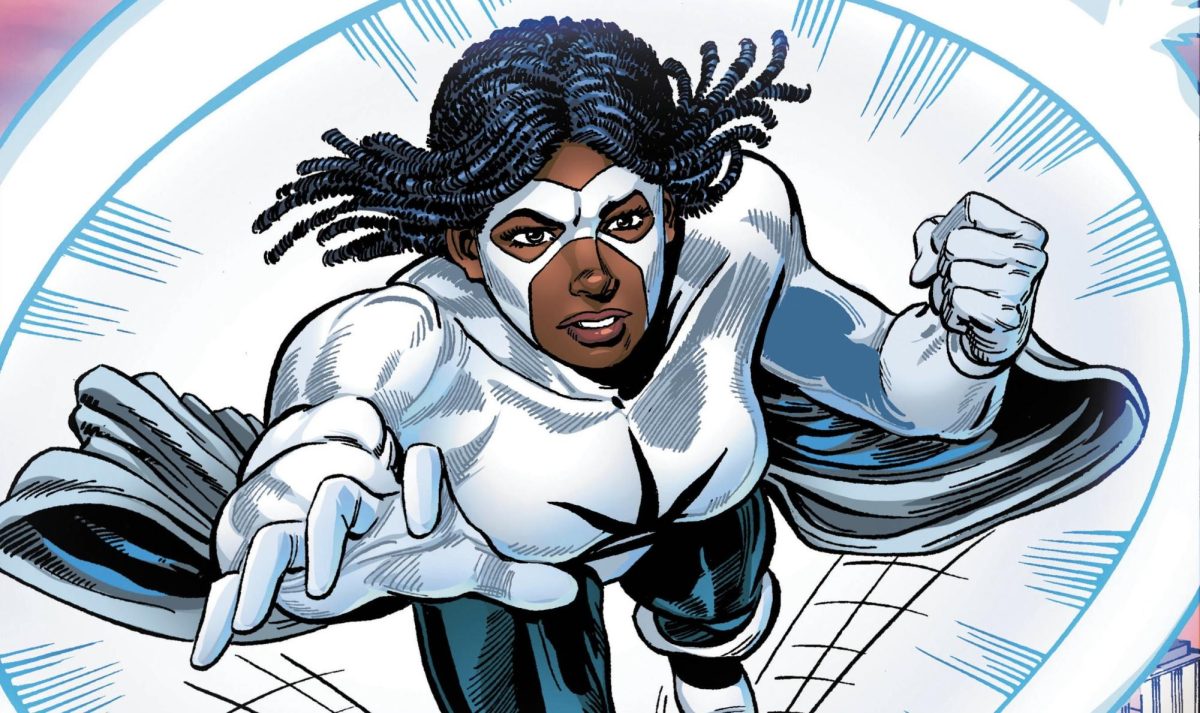 Artwork from the comic book "Captain Marvel: Monica Rambeau." (via Marvel Comics). 