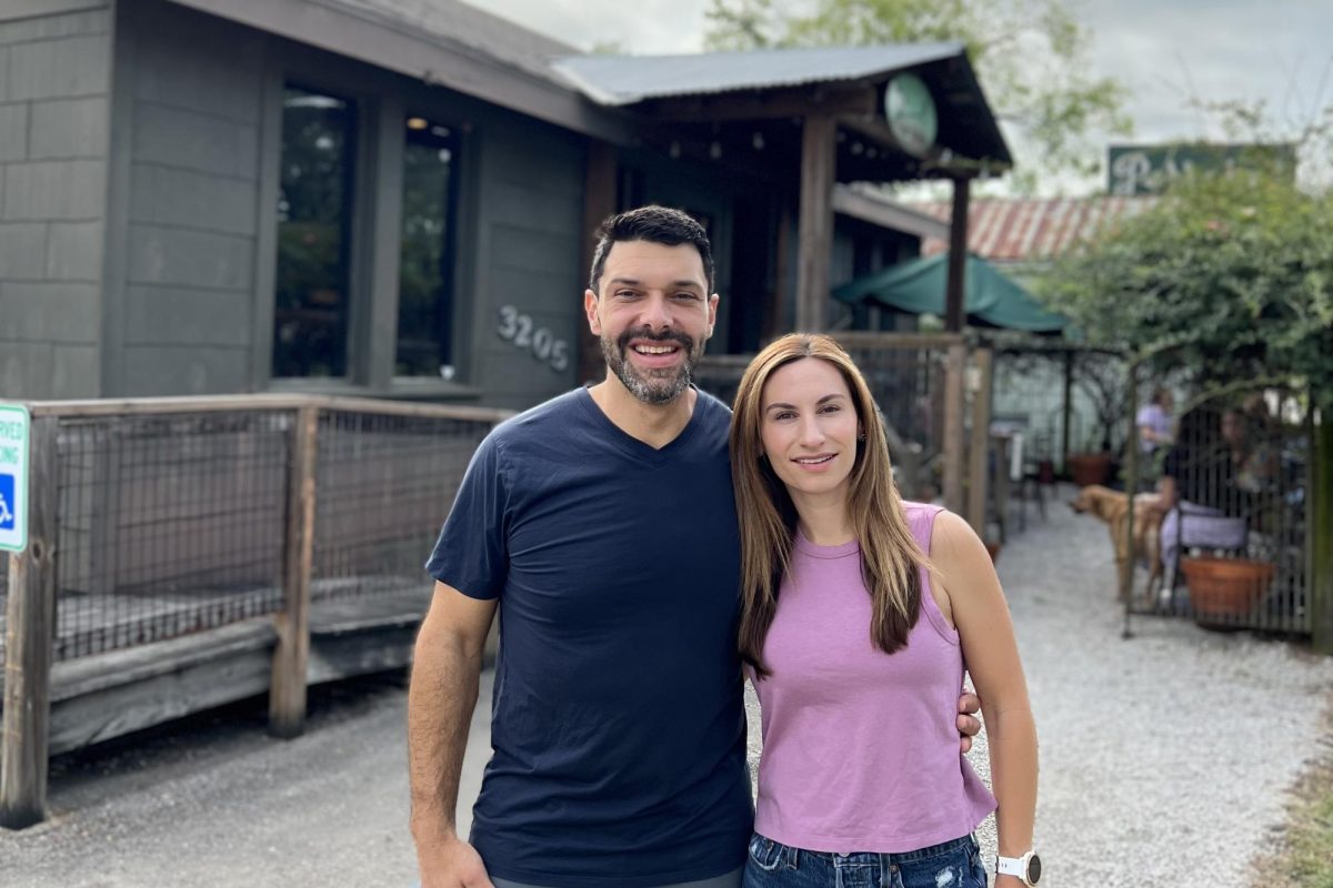 Kyle and Taylor Wilkinson outside of Magpie Cafe in Baton Rouge, La. (Courtesy of Kyle Wilkinson). 