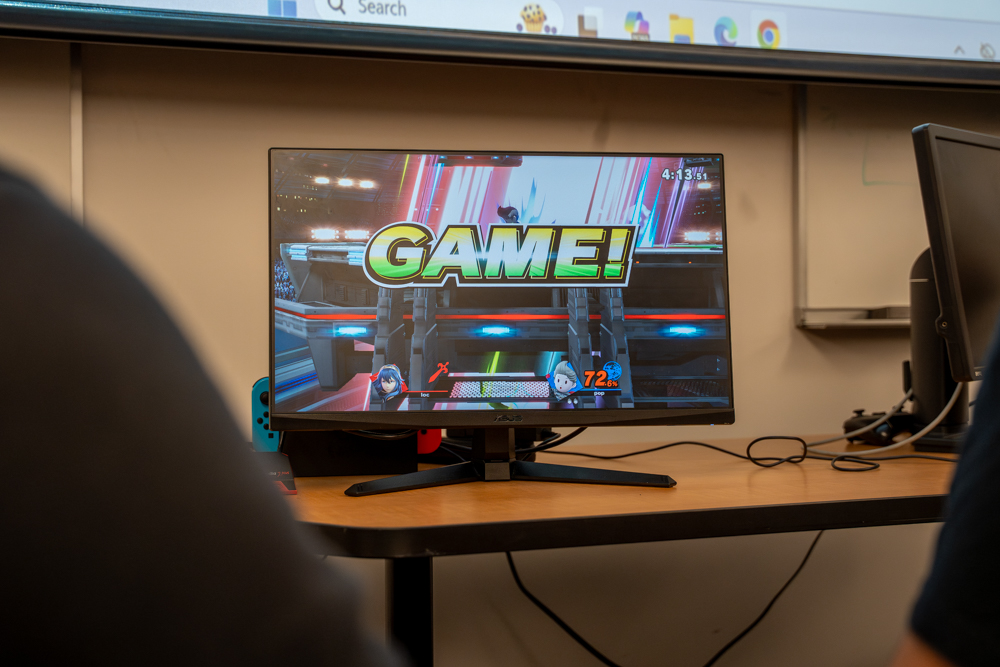 Students play Super Smash Bros. Friday, Feb. 20, 2026 on LSU campus in Baton Rouge, La.