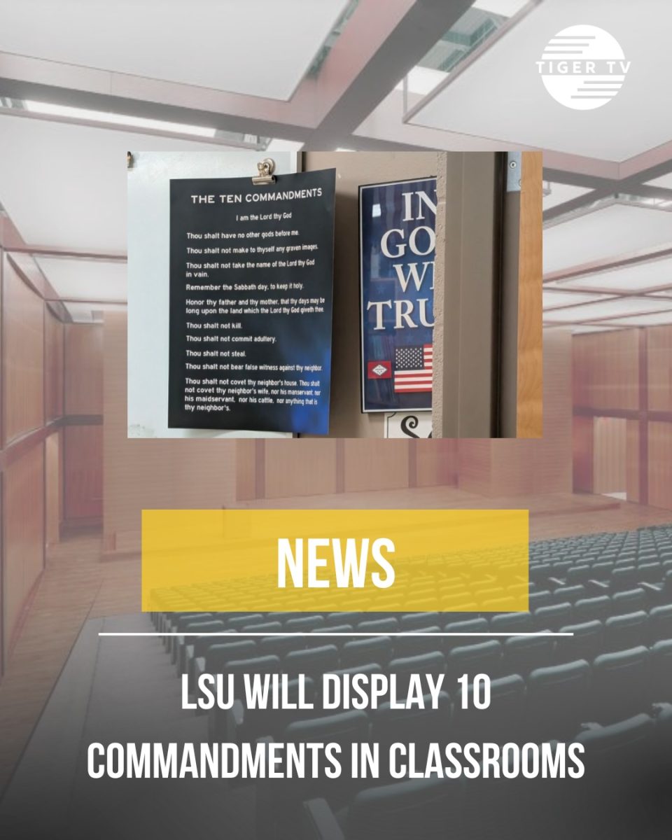 LSU plans to display the Ten Commandments in classrooms