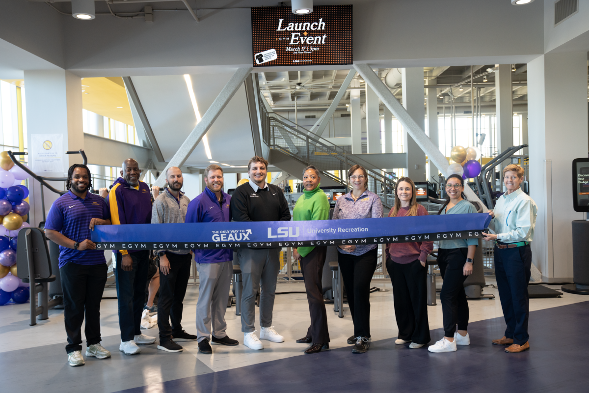 LSU UREC unveils EGYM on Tuesday, March 17, 2026 in Baton Rouge, La. Courtesy of Jesse Rice. 