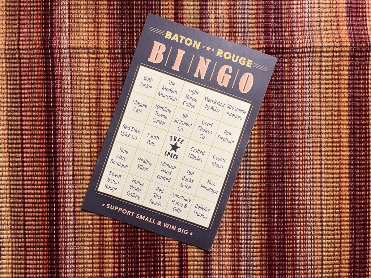Baton Rouge Bingo card.