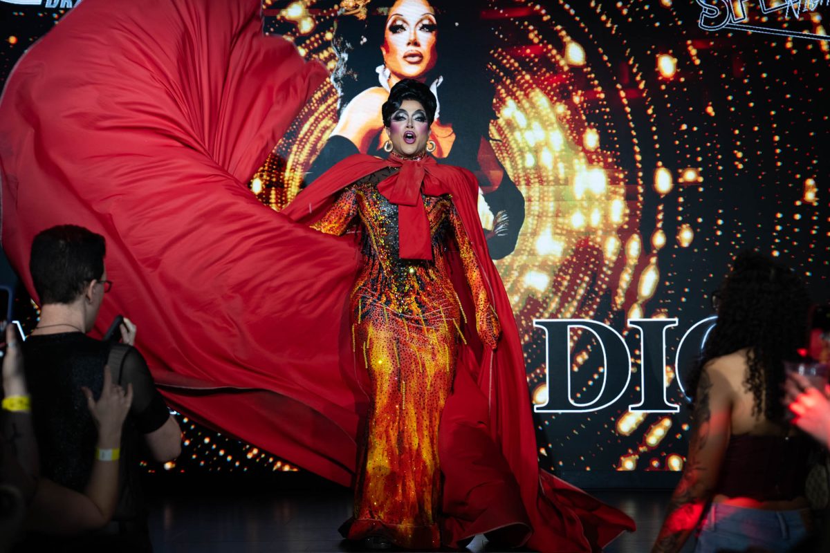 RuPaul’s Drag Race queen Athena Dion performs on stage Saturday, March 21, 2026, during Splash’s Athena Dion night at Splash Nightclub in Baton Rouge, La