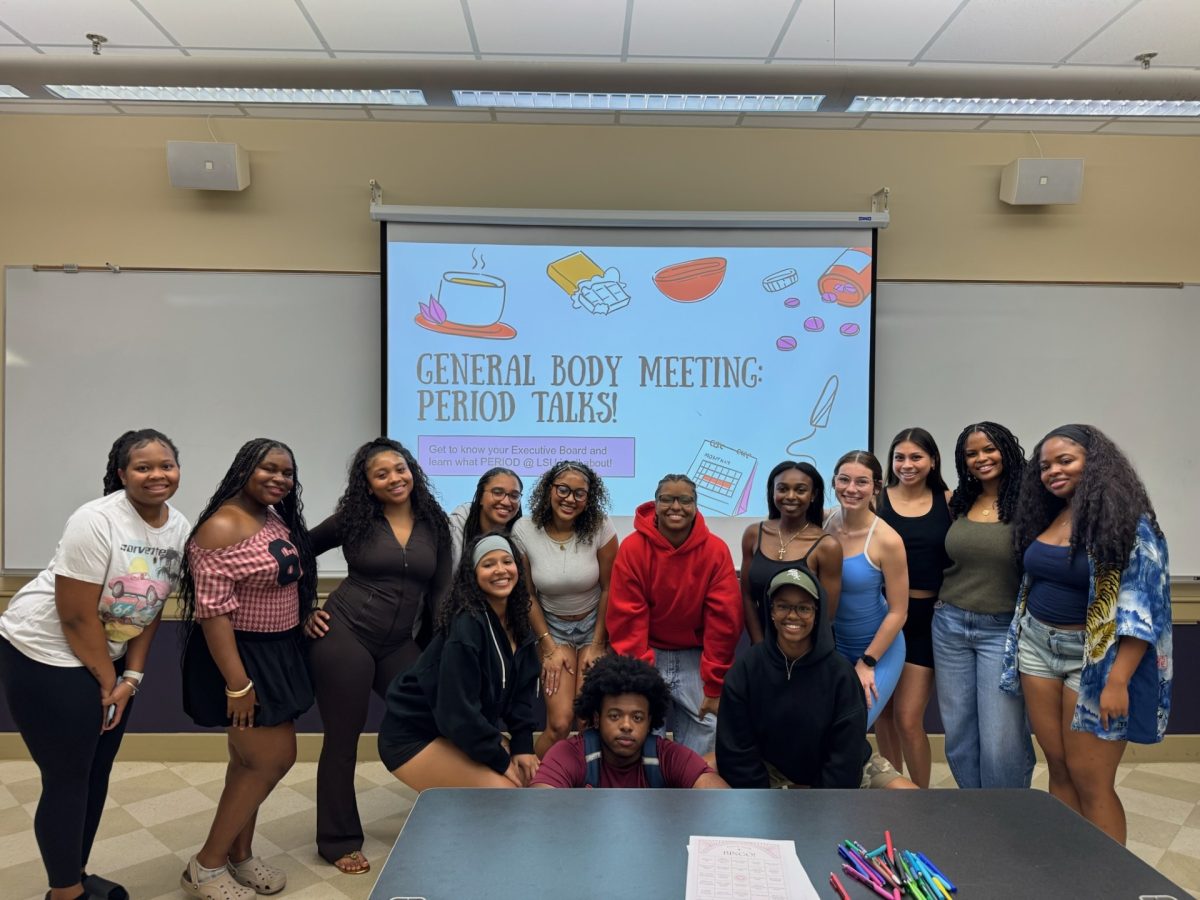 Period at LSU meets for general body meeting. Courtesy of Ava McCombs.
