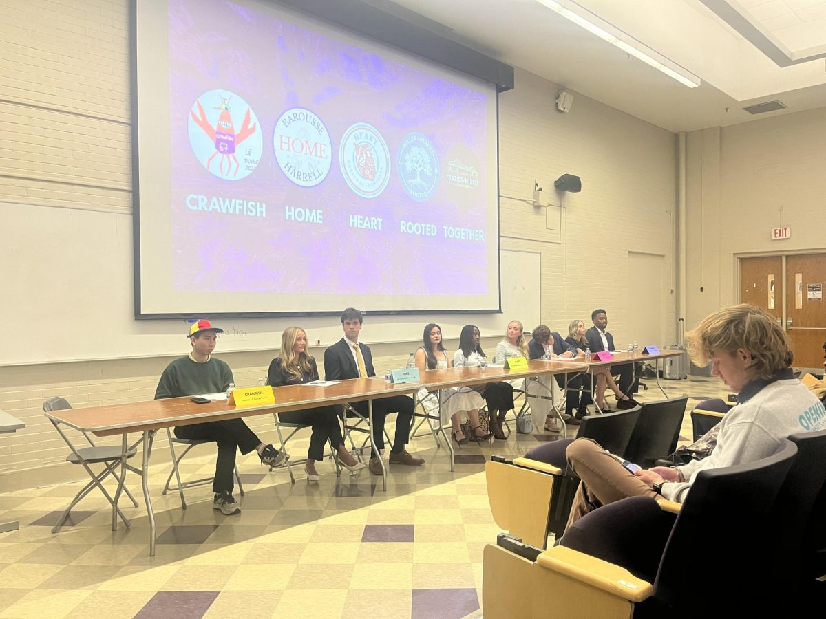 LSU Student Government candidates sit down to debate Wednesday, March 18, 2026 in Baton Rouge, La.