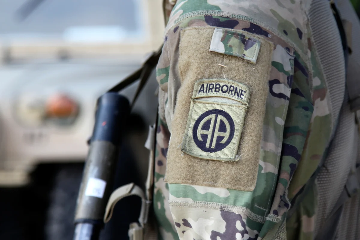 An 82nd Airborne Division paratrooper participates in artillery training during a field exercise at Fort Bragg, N.C., on Aug. 26, 2020. 