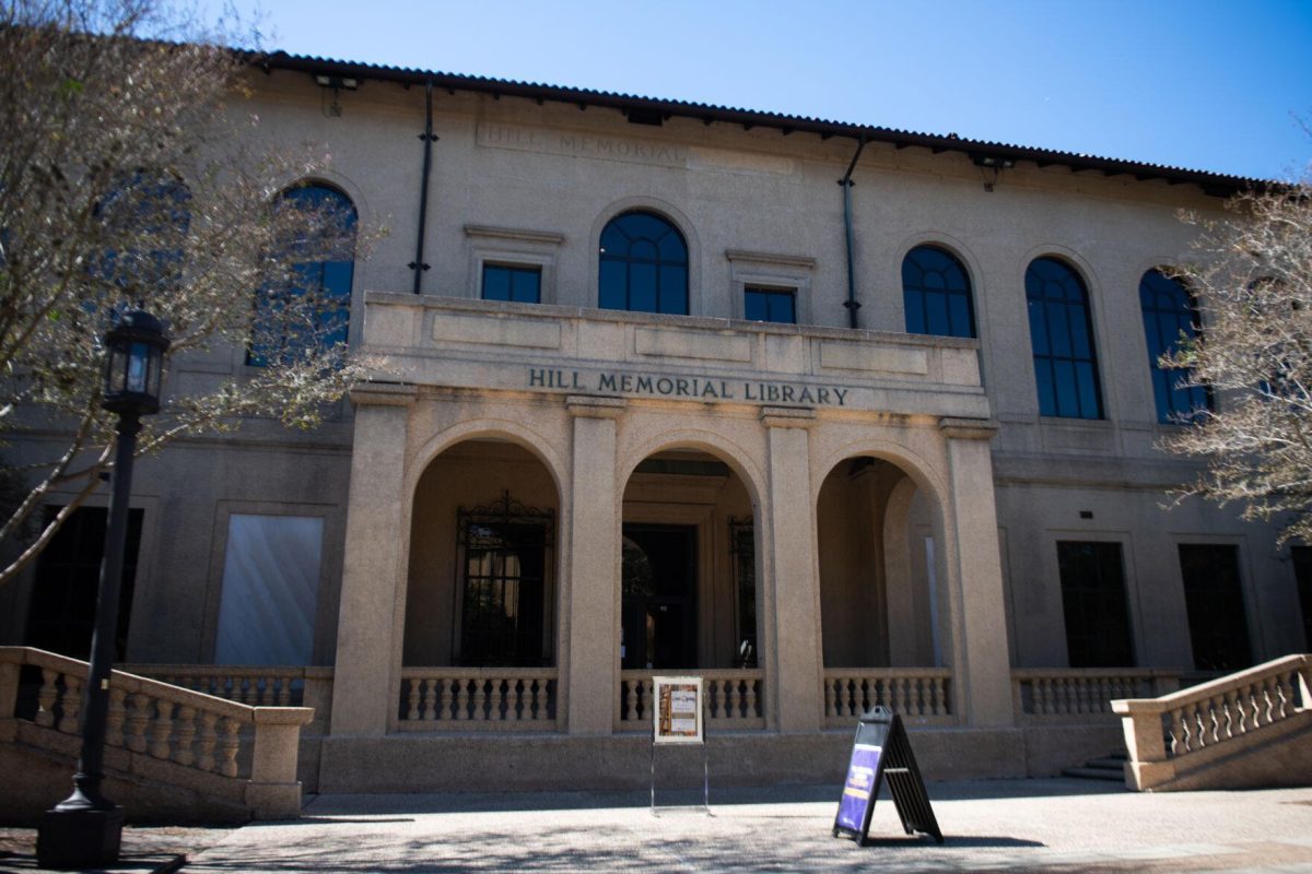 The Hill Memorial Library sits on Field House Drive on Friday, Nov. 3, 2023, on LSU’s campus in Baton Rouge, La.