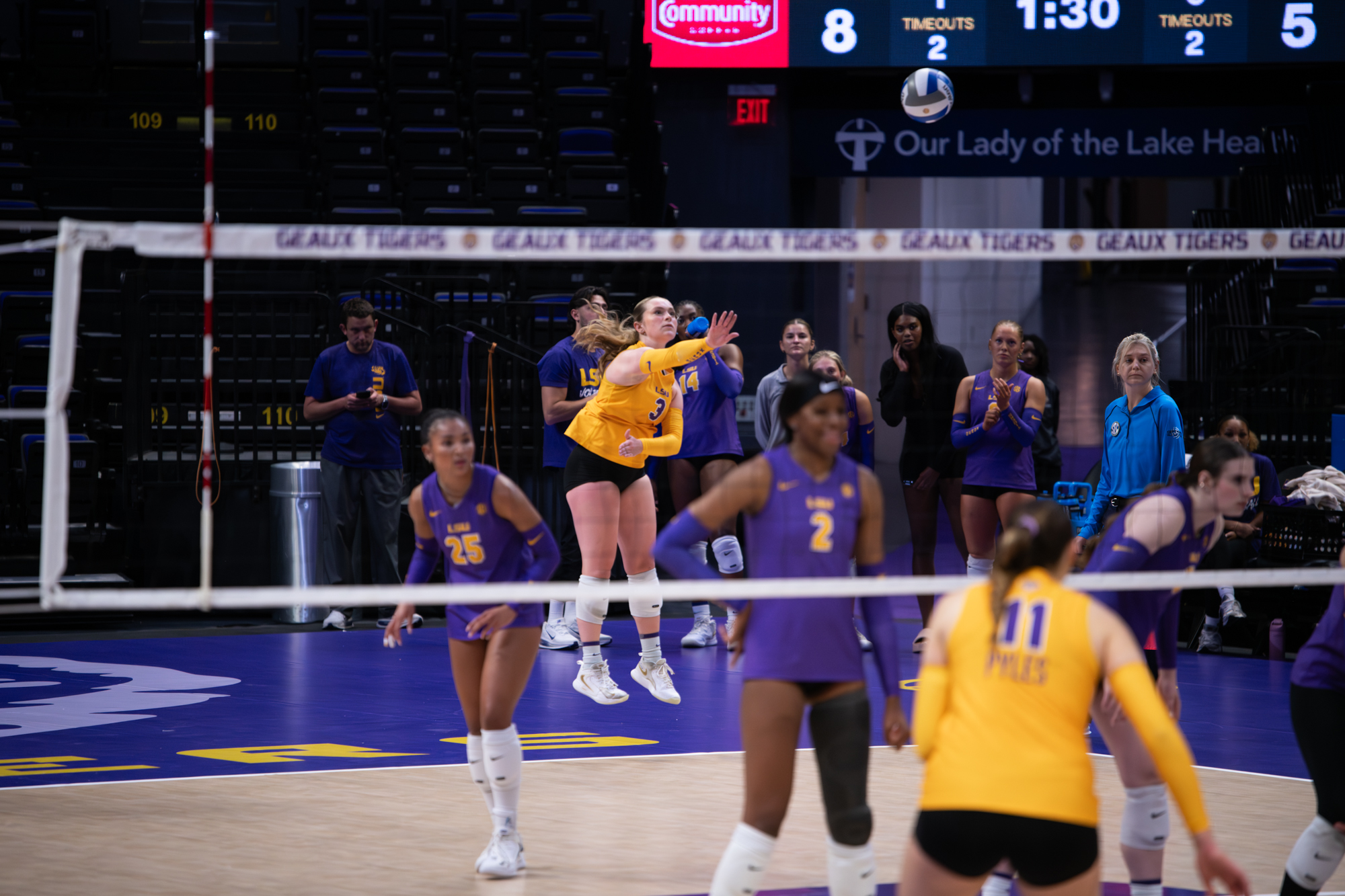 PHOTOS: LSU volleyball hosts spring Purple vs Gold Scrimmage