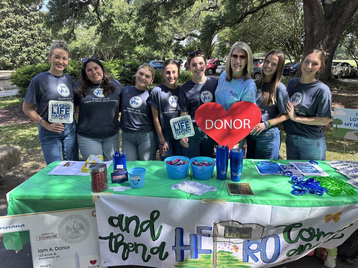 Magnolia Media hosts a tabling for organ donation on Wednesday,  April 15, 2026 in Free Speech Alley in Baton Rouge, La. Courtesy of LOPA.