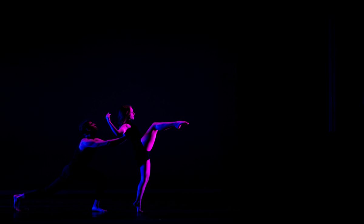 LSU students dance Friday, May 1, 2026, during the Dance and Physical Theatre Showcase at the LSU Music and Dramatic Arts Building in Baton Rouge, La.