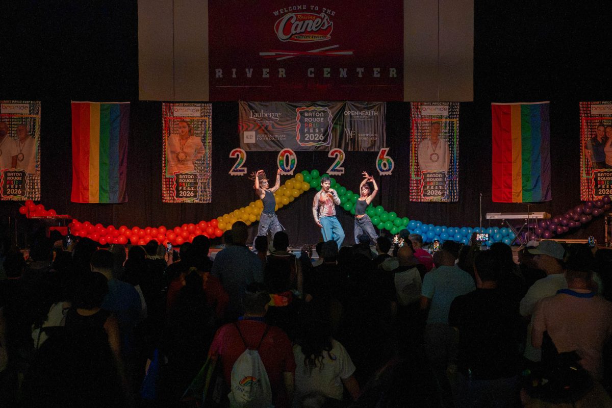 Headliner David Archuleta sings Saturday, June 27, 2026 during Baton Rouge Pride Fest at The Raising Cane's River Center in Baton Rouge, La.